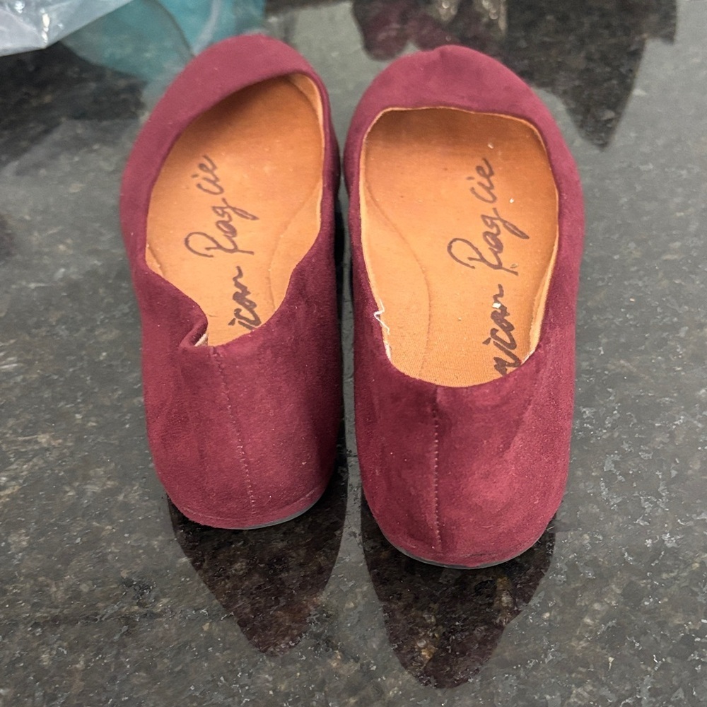 American Rag Women's Deep Red Flats - Picture 3 of 5